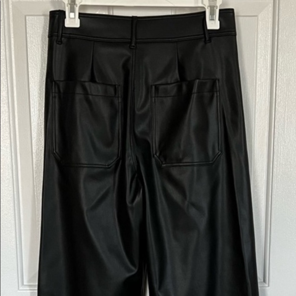 Marine faux leather Zara pants size 8
